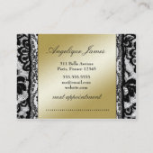 Metallisches Gold 311 Lace de Luxe Ciao Bella Terminkarte (Rückseite)