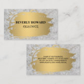 Metallisches Gold | Beton Visitenkarte (Vorne/Hinten)