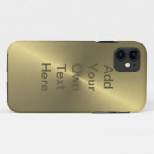 Metallisches Gold Case-Mate iPhone Hülle (Rückseite (Horizontal))