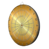 Metallisches Gold-Edelstahlaussehen Dartscheibe (Vorderseite rechts)