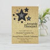 metallisches Gold Einladung (Stehend Vorderseite)