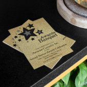 metallisches Gold Einladung