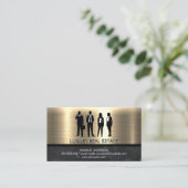 Metallisches Gold | Fachleute Visitenkarte (Stehend Vorderseite)