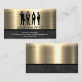 Metallisches Gold | Fachleute Visitenkarte (Vorne/Hinten)