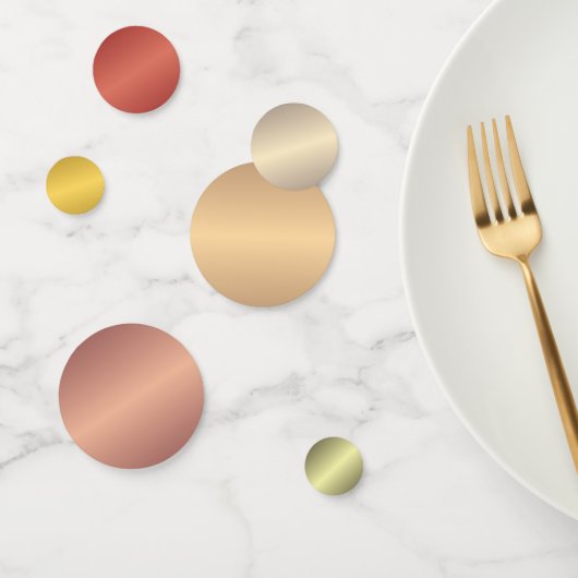 Metallisches Gold Fügen Sie Ihre eigene Text- und  Konfetti (Gruppe)