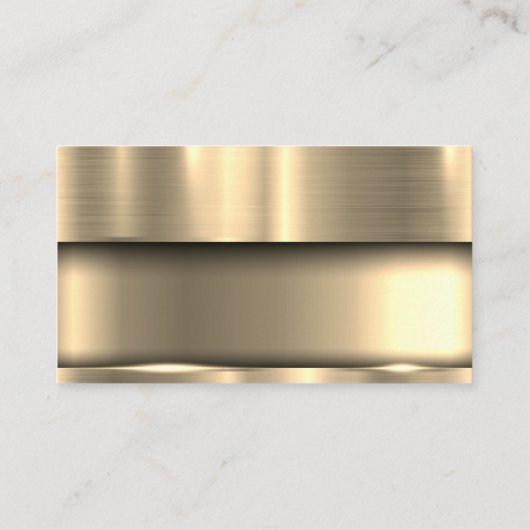 Metallisches Gold | Hardware-Tools Visitenkarte (Rückseite)