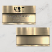 Metallisches Gold | Hardware-Tools Visitenkarte (Vorne/Hinten)