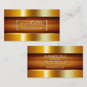 Metallisches Gold-Hintergrund-Glossar Visitenkarte (Vorne/Hinten)