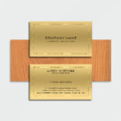 Metallisches Gold Hintergrund Shiny Border Visitenkarte