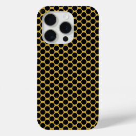 Metallisches Gold im Schwarz-Dot-Stil Case-Mate iPhone Hülle
