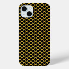 Metallisches Gold im Schwarz-Dot-Stil Case-Mate iPhone Hülle