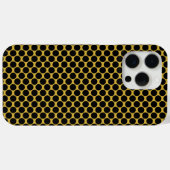Metallisches Gold im Schwarz-Dot-Stil Case-Mate iPhone Hülle (Rückseite (Horizontal))