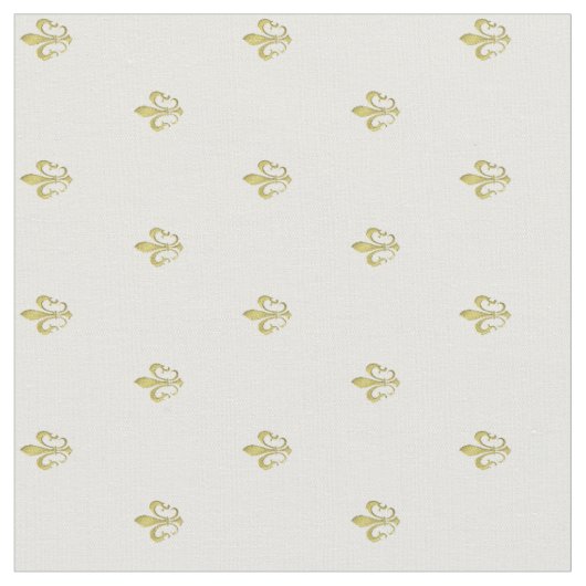 Metallisches Gold-Lilie-Muster Stoff (Nahaufnahme)