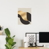 Metallisches Gold Look Fountain Pen & Tinte Art Pr Poster (Heimbüro)