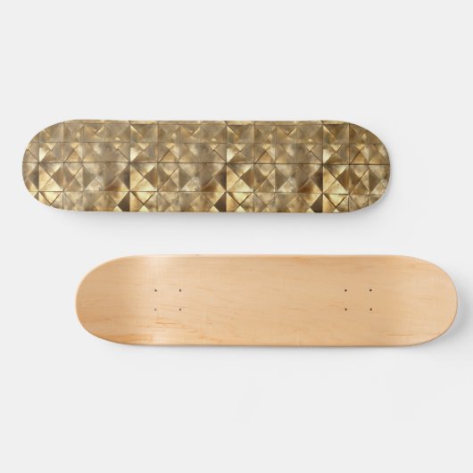 Metallisches Gold-Muster Skateboard (Horizontal)