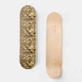 Metallisches Gold-Muster Skateboard (Vorderseite)