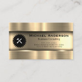 Metallisches Gold | Saat Hammer Visitenkarte (Vorderseite)