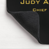 Metallisches Gold & Schwarz Professionell Modern E Mousepad (Ecke)