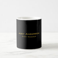 Metallisches Gold & schwarzes modernes elegantes P