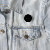 Metallisches Gold & schwarzes professionelles mode Button (Beispiel)