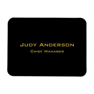 Metallisches Gold & schwarzes professionelles mode Magnet