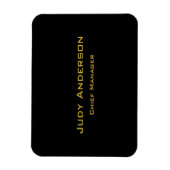 Metallisches Gold & schwarzes professionelles mode Magnet (Vertikal)