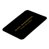 Metallisches Gold & schwarzes professionelles mode Magnet (Linke Seite)