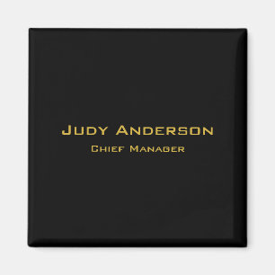 Metallisches Gold & schwarzes professionelles mode Magnet