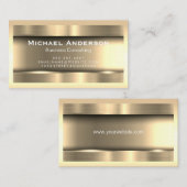 Metallisches Gold und Grenzen Visitenkarte (Vorne/Hinten)