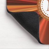 Metallisches Gold und Rotes Fraktal Mousepad (Ecke)