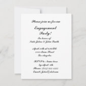 Metallisches Gold und silbernes abstraktes Muster Einladung (Rückseite)