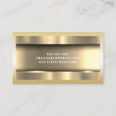 Metallisches Gold | Wrenches Visitenkarte (Rückseite)