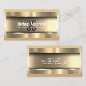 Metallisches Gold | Wrenches Visitenkarte (Vorne/Hinten)