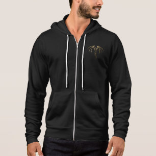 Metallisches goldenes DrachenEmblem Hoodie