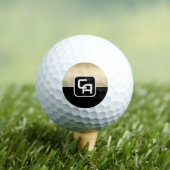 Metallisches Goldmonogramm Golfball (Insitu T-Shirt)
