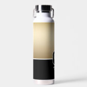 Metallisches Goldmonogramm Trinkflasche (Vorne)