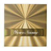 Metallisches Goldschauen Fliese (Vorderseite)