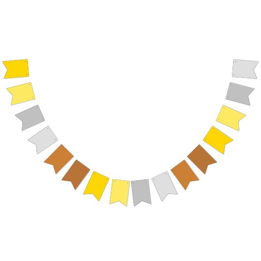 Metallisches Gradient Theme Dreiecksbanner Wimpelkette (Alle)