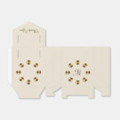 Metallisches Gradientdesign. Monogramm Geschenkschachtel (Ungefaltet)