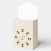 Metallisches Gradientdesign. Monogramm Geschenkschachtel (Geöffnet)