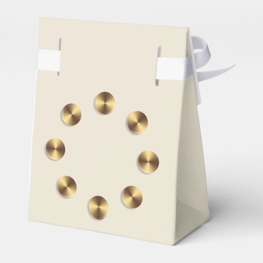 Metallisches Gradientdesign. Monogramm Geschenkschachtel (Rückseite)