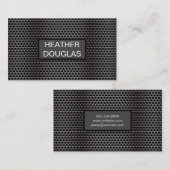 Metallisches Grillmuster Visitenkarte (Vorne/Hinten)