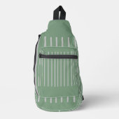 Metallisches Grün  Crossbody Bag (Vorderseite)