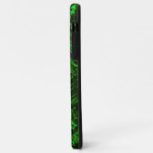 metallisches Grün, texturiert Case-Mate iPhone Hülle (Hinten/Links)