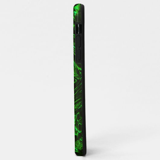 metallisches Grün, texturiert Case-Mate iPhone Hülle (Hinten/Links)