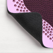 Metallisches Herzmousepad, Lila Mousepad (Ecke)