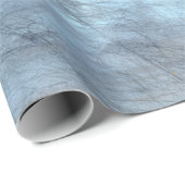Metallisches Himmel-Blau Geschenkpapier (Rolleneckpunkt)