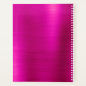 Metallisches Hot-Pink-Signature-Monogramm Planer (Rückseite)