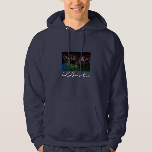 metallisches iLLmatic Hoodie (Vorderseite)