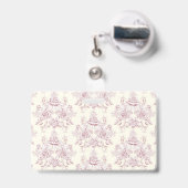 Metallisches Jugendstil-Design, Vintag, elegant, s Ausweis (Back with Retractable)